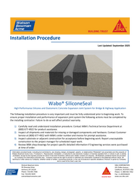 Wabo Silicone Seal Install Cover