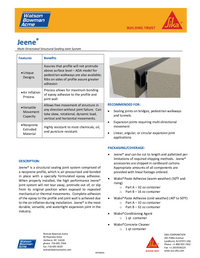 Wabo Jeene Data Sheet Cover