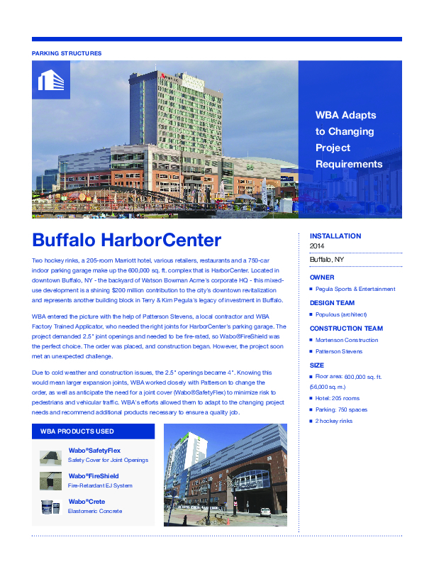 Buffalo HarborCenter Cover
