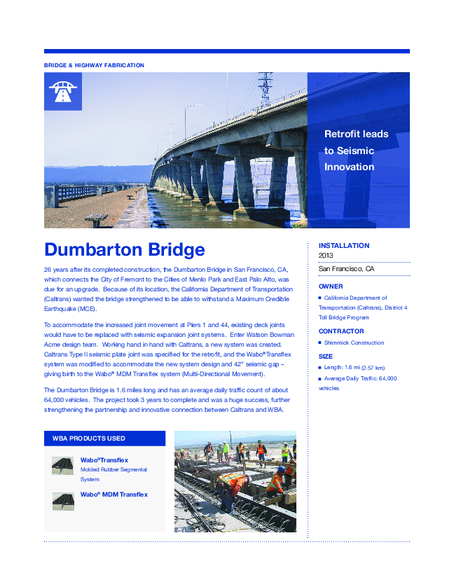 Dumbarton Bridge Cover