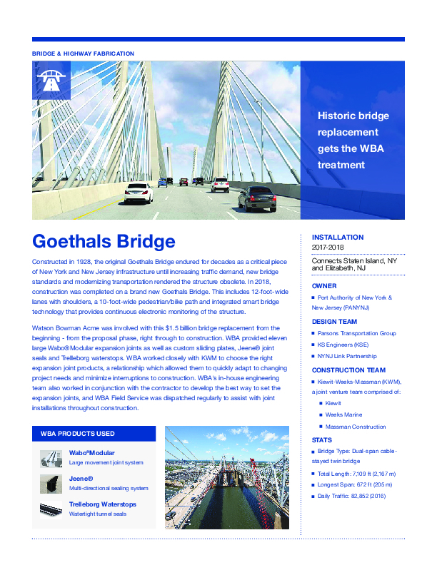 Goethals Bridge Cover