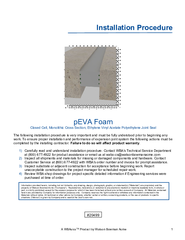 WBAsics®pEVA Foam Install US English Cover