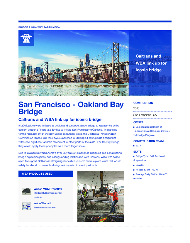 San Francisco-Oakland Bay Bridge Cover