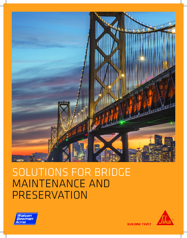 Sika WBA Bridge Maintenance Preservation Brochure Cover