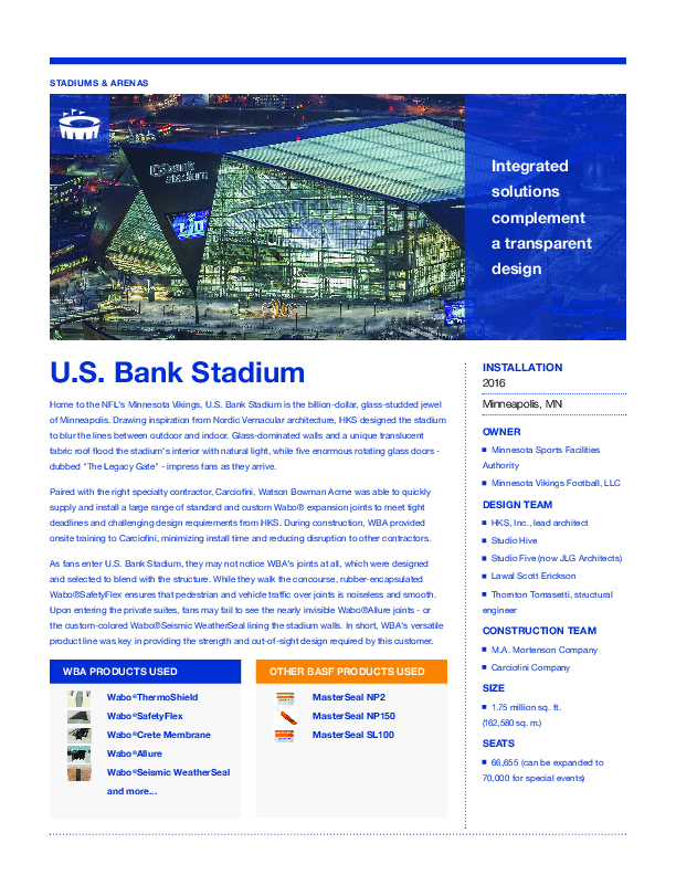 U S Bank Stadium Cover