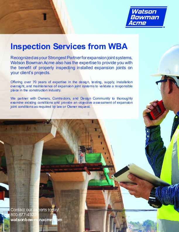 WBA Inspection Services Brochure BH Cover
