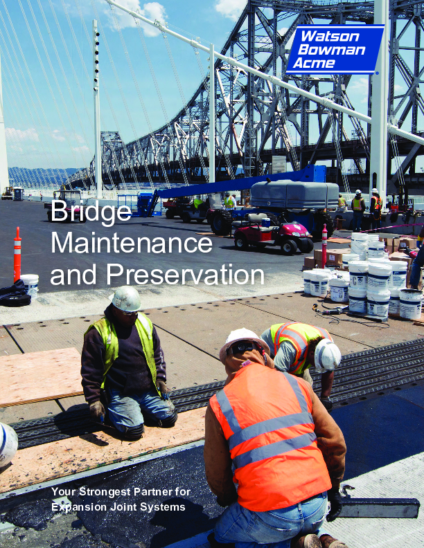 WBA Bridge & Highway Maintenance and Preservation Cover