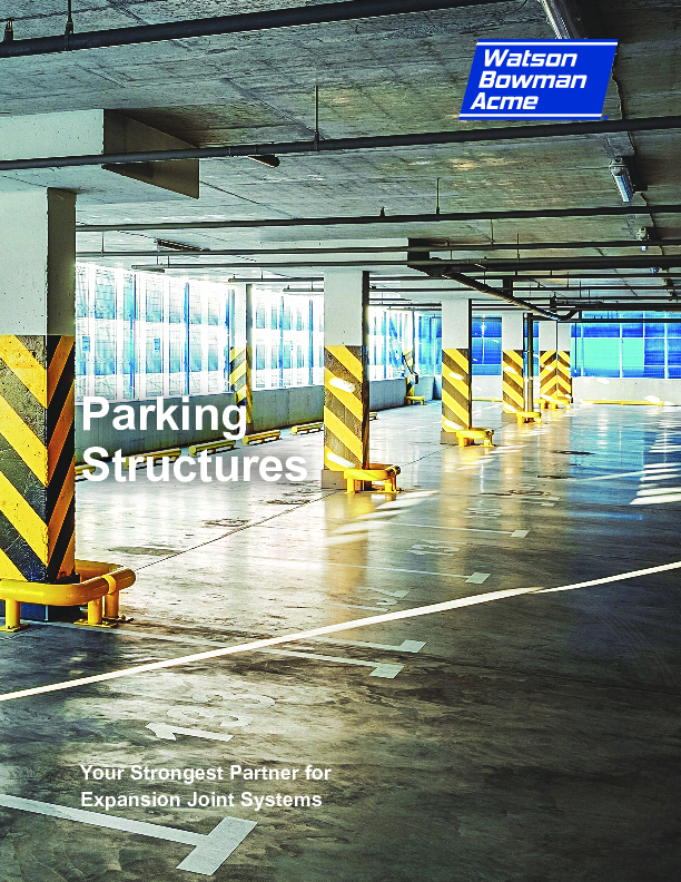 Wabo® Parking Structures overview brochure Cover