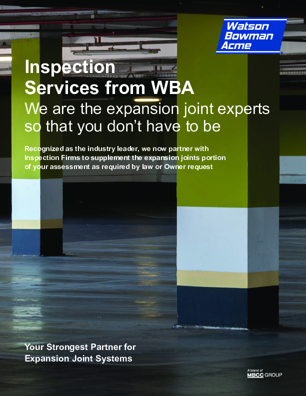 WBA Inspection Services - Parking Cover