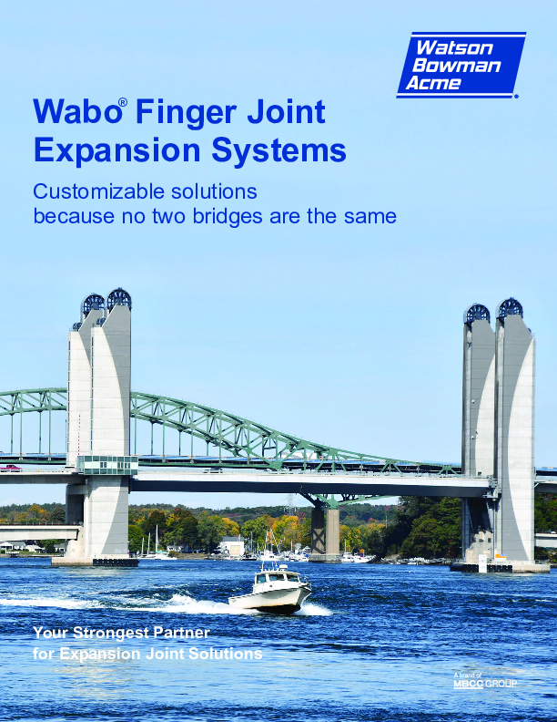Wabo Finger Joint Expansion Joint Systems Cover