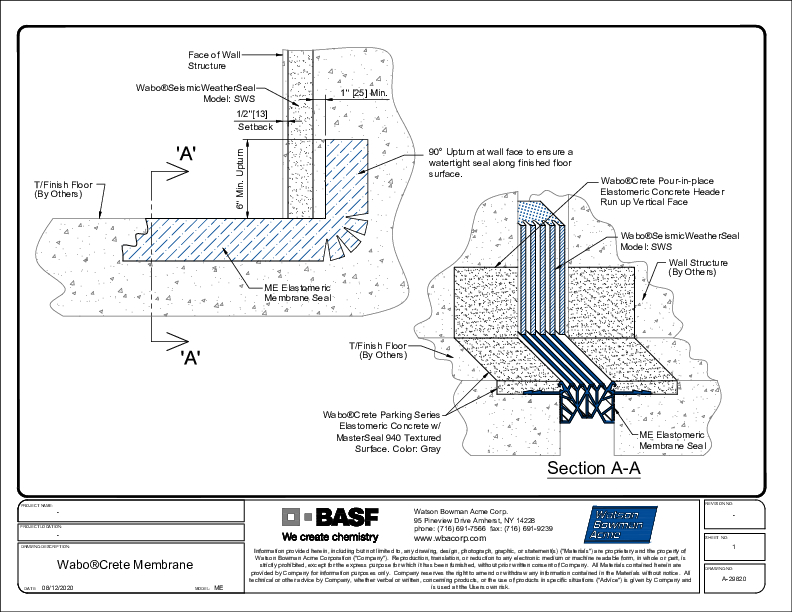 WaboCrete®Membrane (ME) SWS CAD Detail Cover