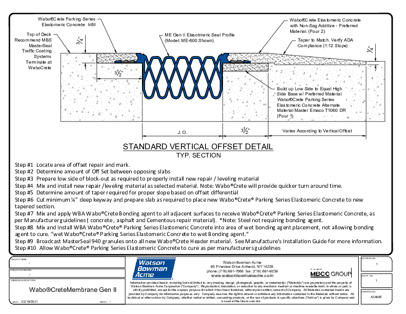 WaboCrete®Membrane Gen II (ME) Vertical Offset PDF Cover