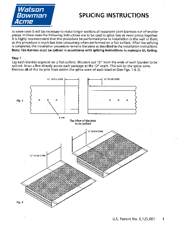 Wabo®FireFlex LT General Splice Info Cover