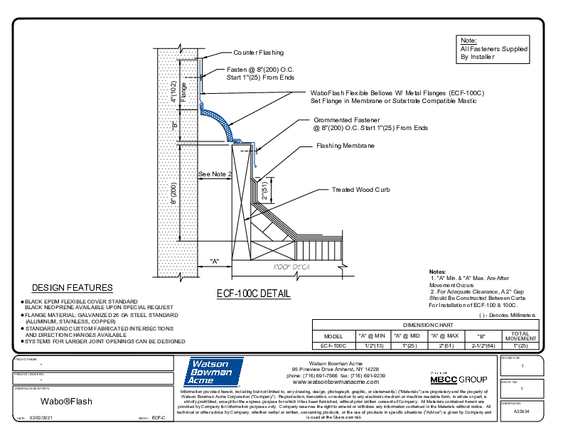 Wabo®Flash (ECF-100C) CAD Detail Cover