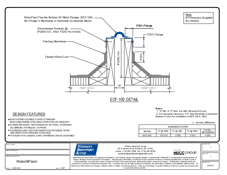 Wabo®Flash (ECF-100) CAD Detail Cover