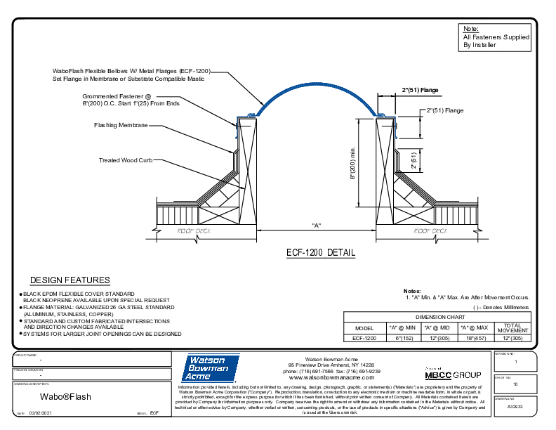 Wabo®Flash (ECF-1200) CAD Detail Cover