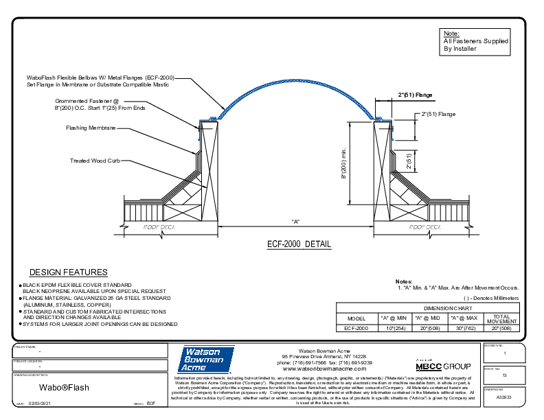 Wabo®Flash (ECF-2000) CAD Detail Cover