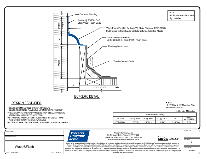 Wabo®Flash (ECF-200C) CAD Detail Cover