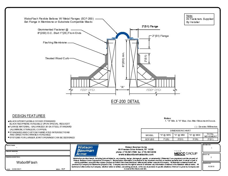 Wabo®Flash (ECF-200) CAD Detail Cover