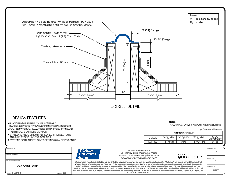 Wabo®Flash (ECF-300) CAD Detail Cover