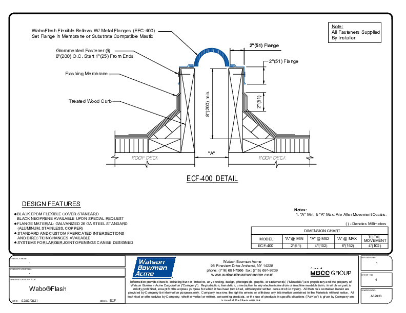 Wabo®Flash (ECF-400) CAD Detail Cover