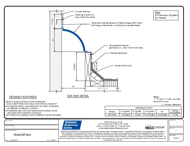 Wabo®Flash (EEJ-700C) CAD Detail Cover