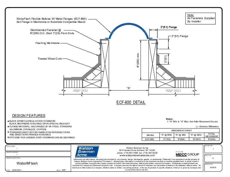 Wabo®Flash (ECF-800) CAD Detail Cover