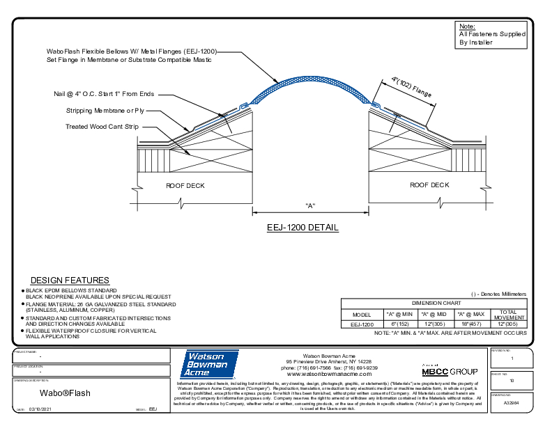 Wabo®Flash (EEJ-1200) CAD Detail Cover