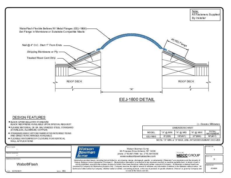 Wabo®Flash (EEJ-1800) CAD Detail Cover