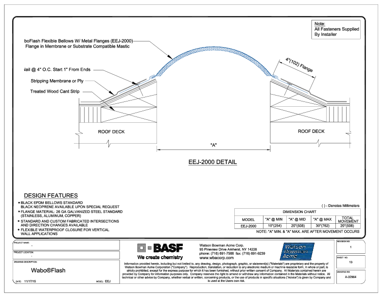 Wabo®Flash (EEJ-2000) CAD Detail Cover