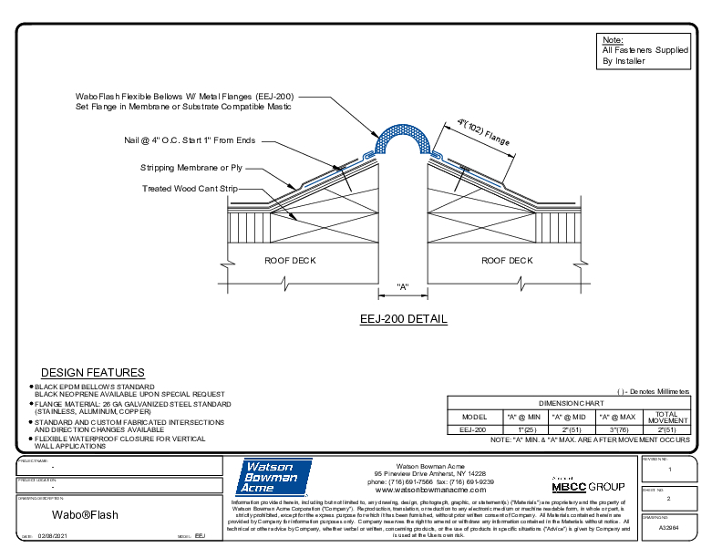 Wabo®Flash (EEJ-200) CAD Detail Cover