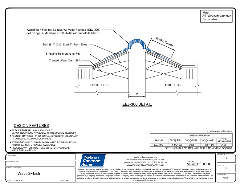 Wabo®Flash (EEJ-300) CAD Detail Cover