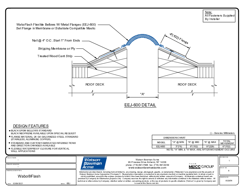 Wabo®Flash (EEJ-600) CAD Detail Cover