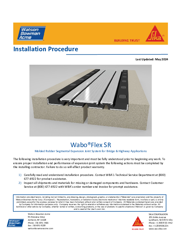 Wabo Flex Install Cover