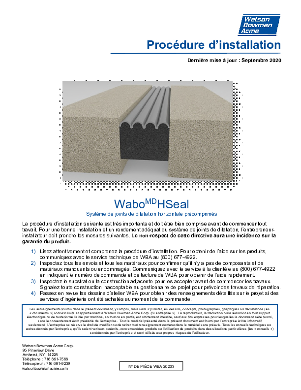 Wabo®HSeal US French Cover