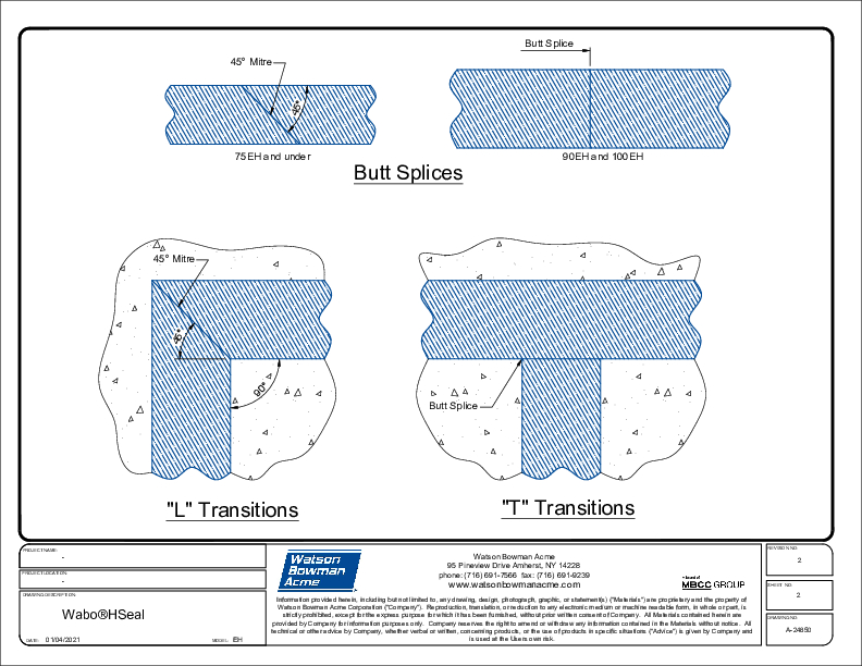 Wabo®Hseal (EH) Transition CAD Details Cover