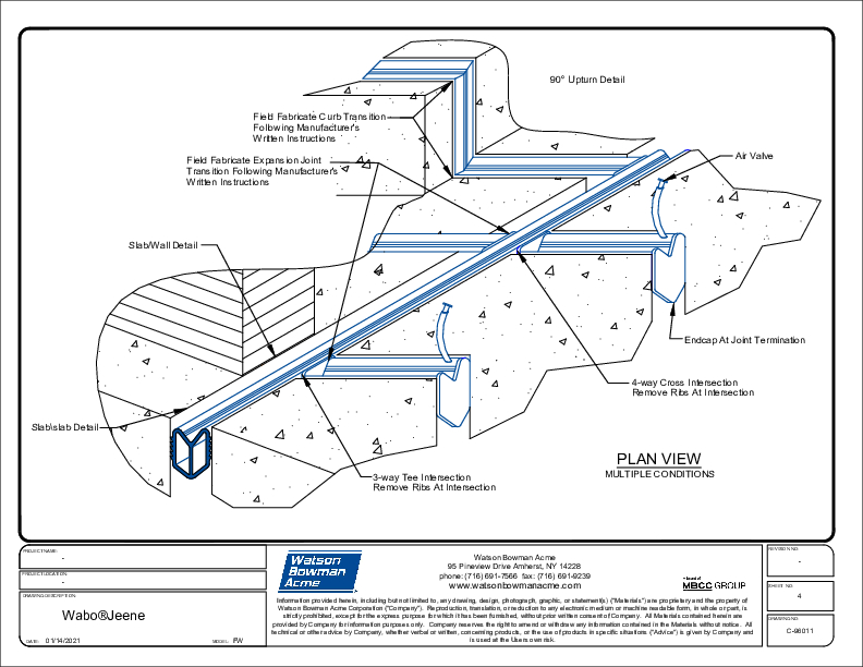 Jeene® (FW-W) Plan View - Multiple Conditions CAD Detail Cover