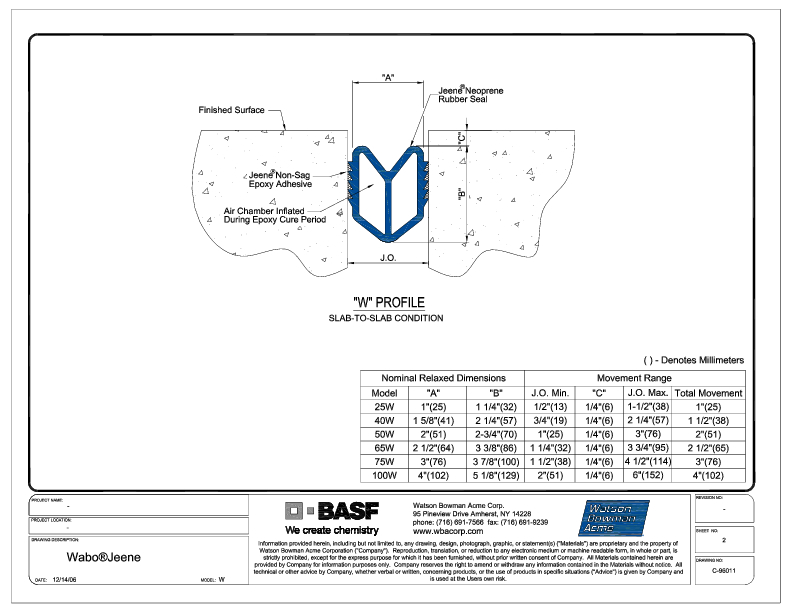 Jeene® (W-25-100 Bridge) CAD Detail Cover