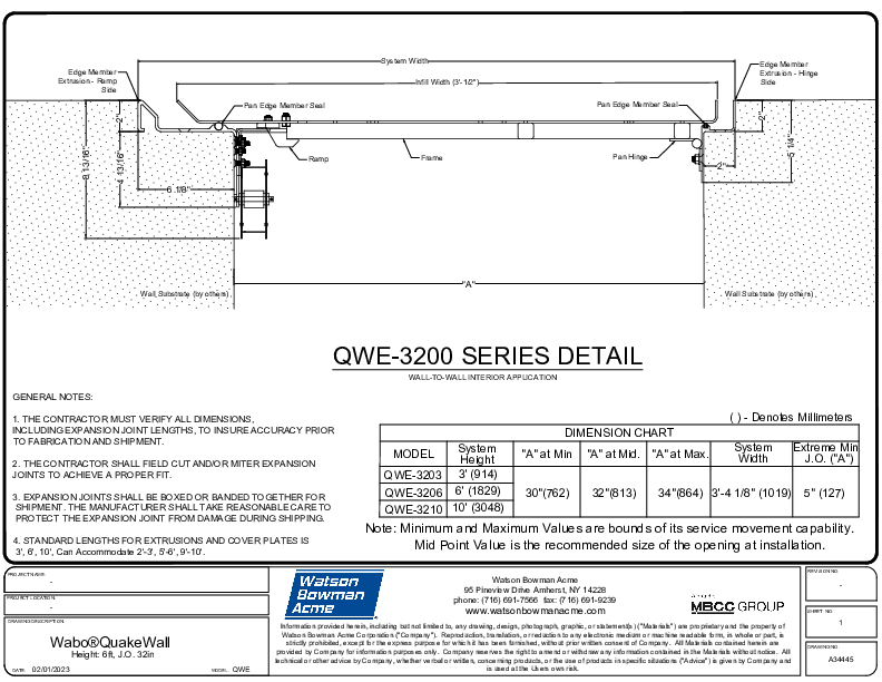 Wabo Quake Wall QWE 3206 A34445 PDF Cover