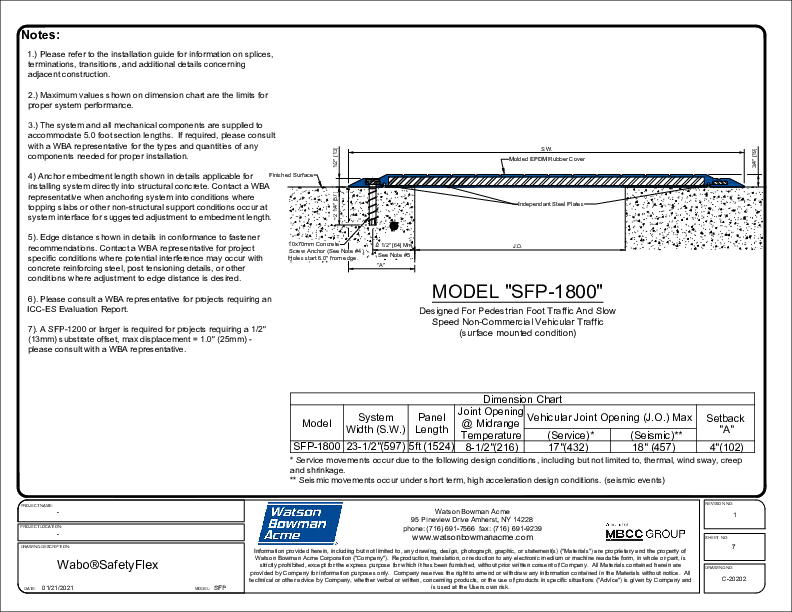 Wabo Safety Flex SFP 1800 C2020207 PDF Cover