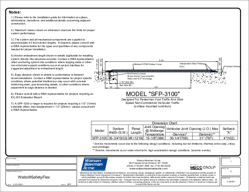 Wabo Safety Flex SFP 3100 C2020211 PDF Cover