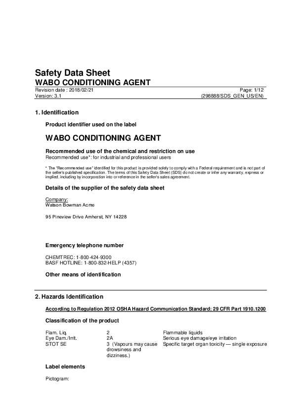 Wabo Conditioning Agent SDS US EN Cover